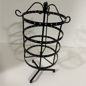 Black Metal Jewelry Holder